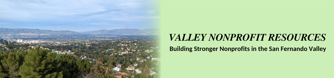 VNR Logo green background with San Fernando Valley Skyline