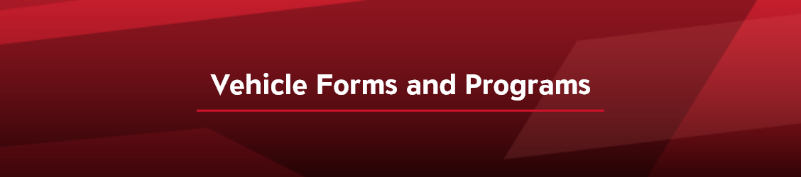 Vehicle Forms &amp; Programs Banner