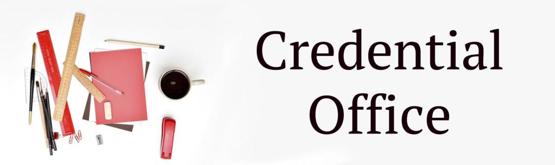 credential office banner