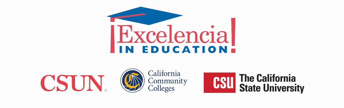 Excelencia, CSUN, Community College and CSU Wordmarks