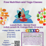 Clases Gratuitas de Nutrici6n y Yoga Free Nutrition and Yoga ClassesLanark Park - Soccer Field  21816 Lanark St, Canoga Park, CA 91304 Fridays Viernes - 10 AM 9/1/2023  9/15/2023  9/29/2023 