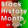 Image of Black History Month Logo, red, black and green
