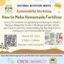 National Nutrition Month Sustainability Workshop
