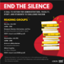 end the silence reading groups mini flyer