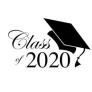 Graduation cap with the text &quot;Class of 2020&quot;