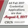 Credential Application Deadline