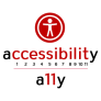 accessibility symbol the word accessible under it numbers 1 through 10 and a11y