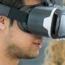 A man using a VR headset. 