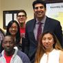 health sciences students with assemblymember matt dababneh