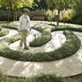 woman walking a labyrinth