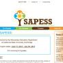 Screenshot of new SAPESS website