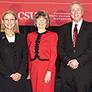 president dianne f. harrison with VSA award recipients bonnie faherty and ed feldman