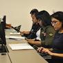 Students participating in the 54th annual Regional Los Angeles  High School Write-Off Competition