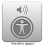 VoiceOver (Apple) screen reader.