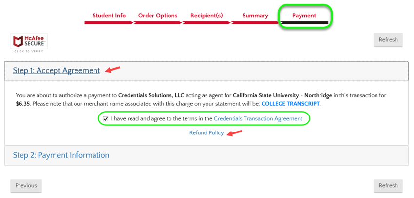 Order Transcripts Online California State University Northridge