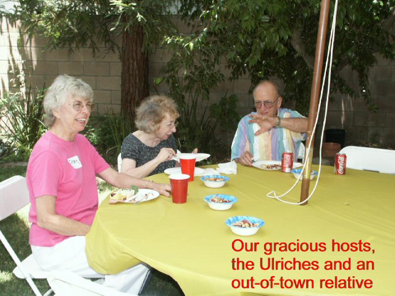 Our gracious hosts, the Ulrich family and out-of-town relative