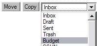 Move and Copy buttons, and drop-down folder-selection menu