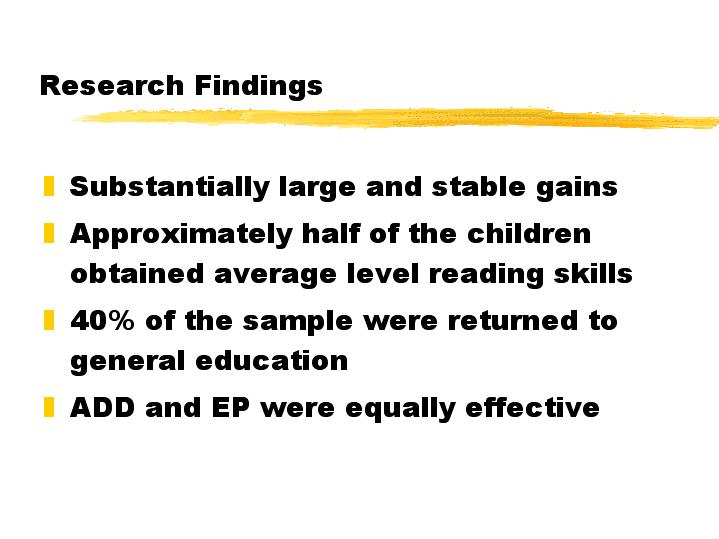 Research Findings