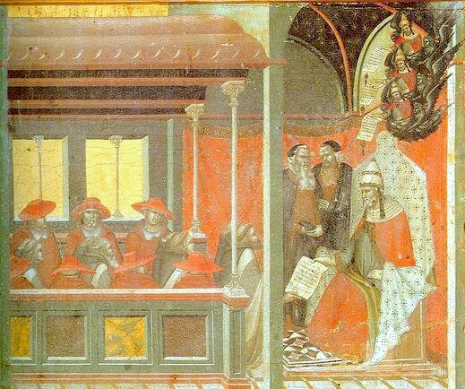 Pope John XXII and Cardinals in Consistory