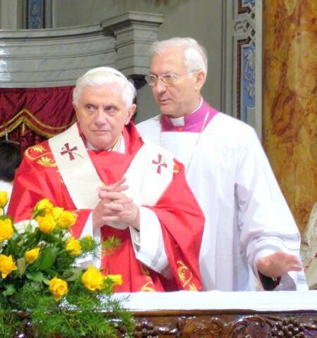 Benedict XVI and Piero Marini