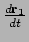 $\frac{d{\bf r}_1}{dt}$