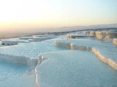 Pammukale travertine terrace