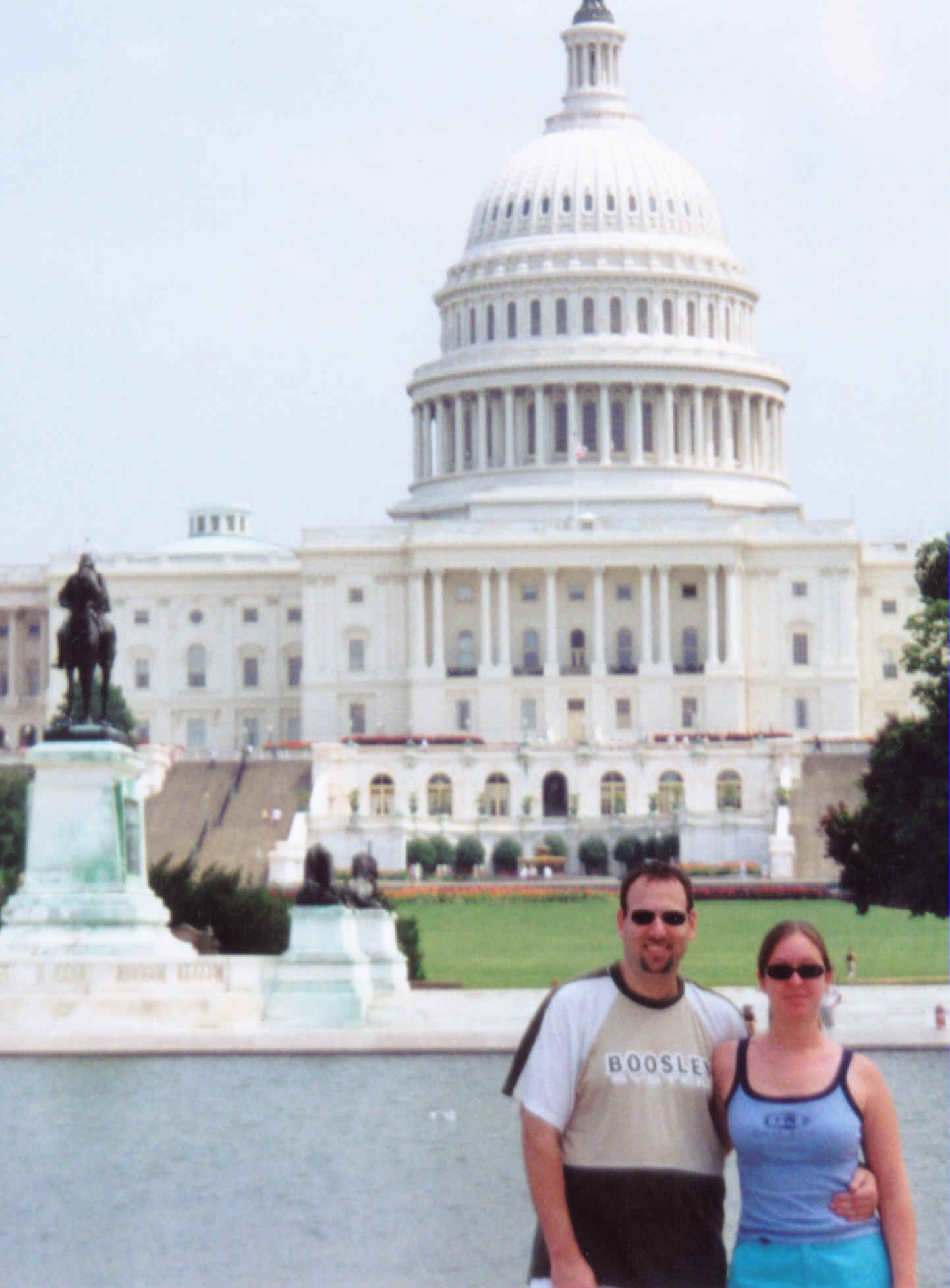 Picture: Me and Barak(my husband) in front of the the Capitol, Washington D.C(AUG 2001)