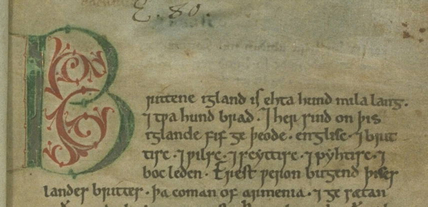 Anglo-Saxon Chronicle Manuscript