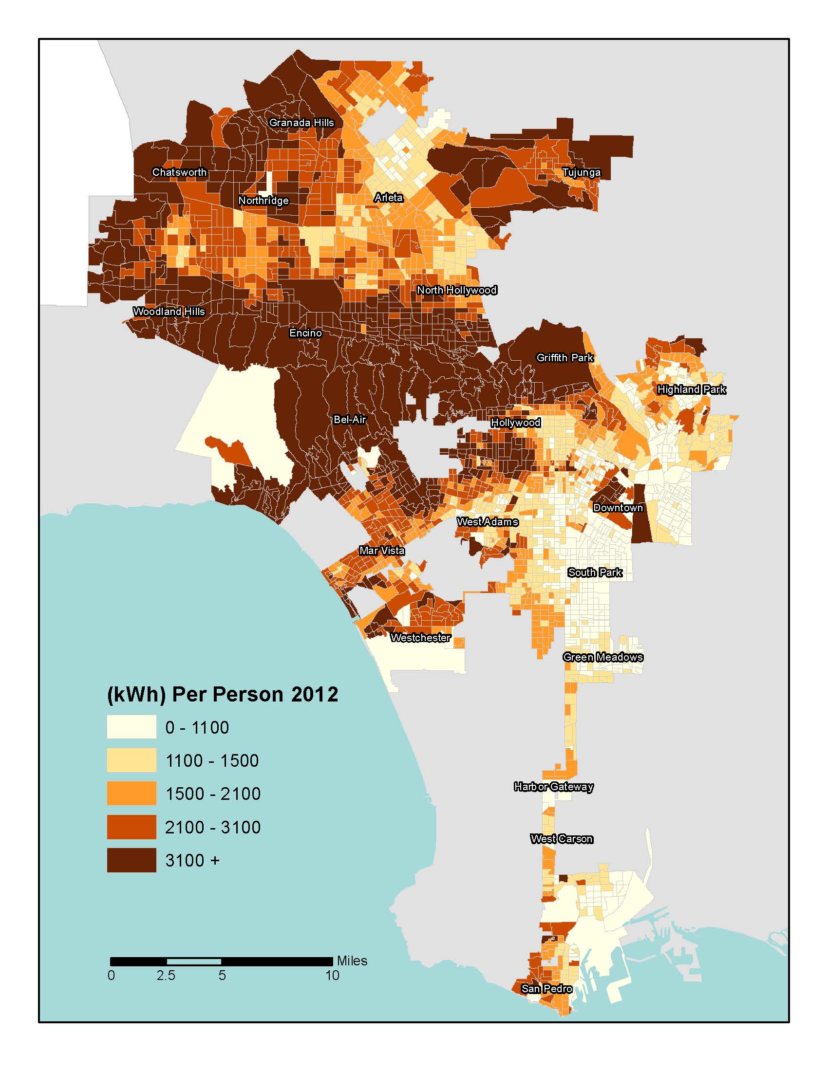 LA residential energy consumption 12 